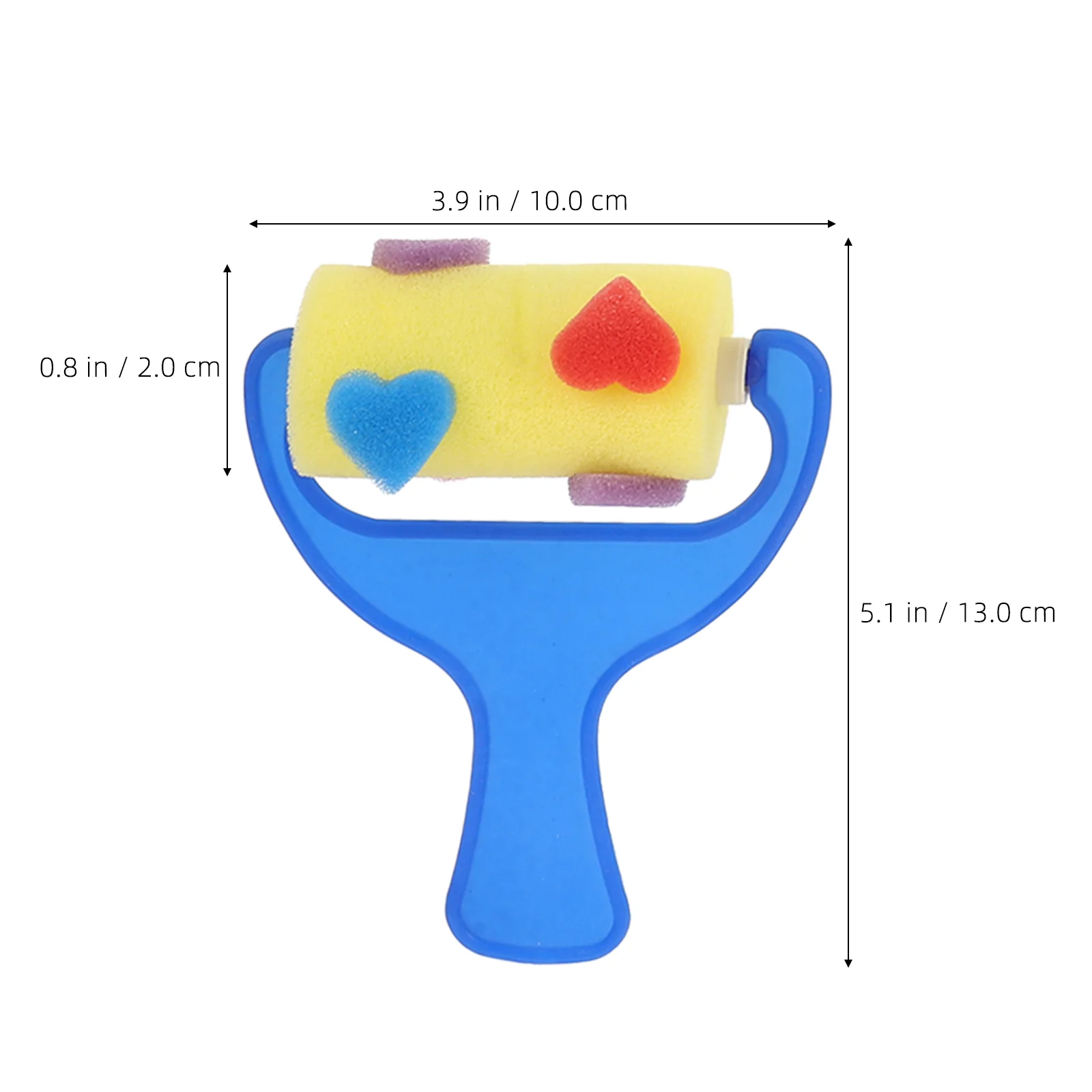 어린이용 그림 스폰지 브러시, 페인트 브러시 도구, 낙서 롤러, 유아용 장난감