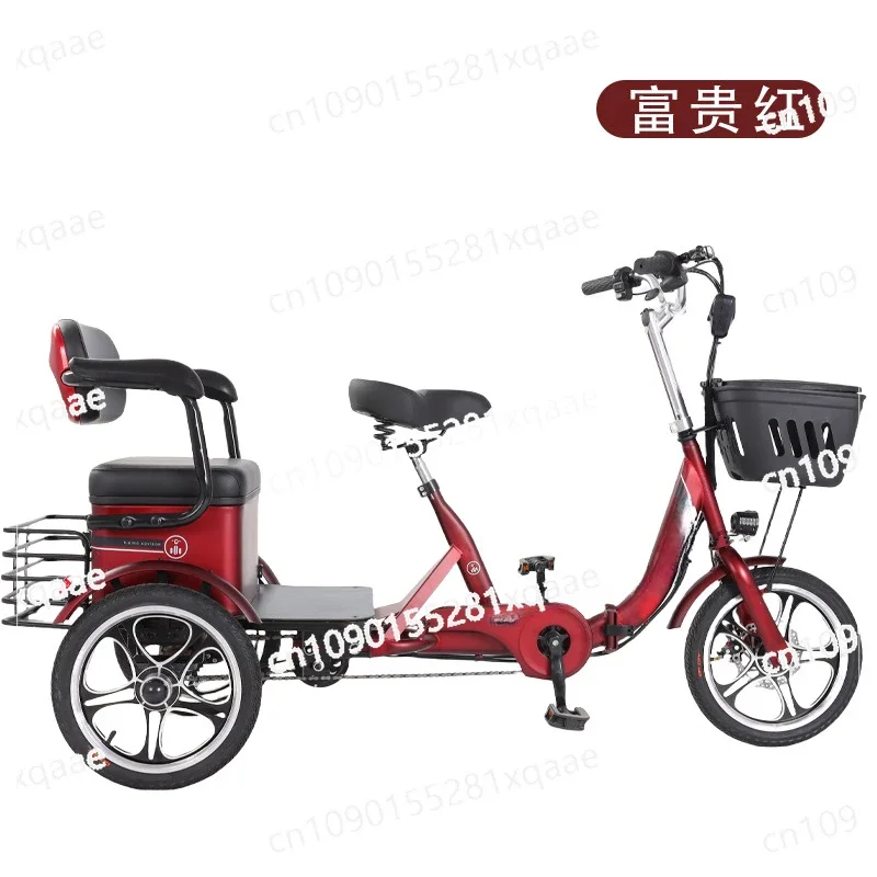 Electric Tricycle Household Small Long-range Cycling Travel Labor-saving and Lightweight New Pick-up and Drop-off Children