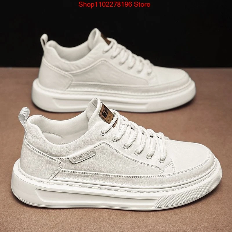 Men's Casual Shoes New Trend Korean Version Breathable Sports Shoes Casual White Board Shoes Business Leather Shoes
