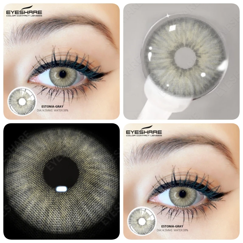 EYESHARE 1 Pair Natural Colored Contact Lenses for Eyes Fashion Color Contact Lenses Beautiful Pupil Yearly Makeup Fast Delivery