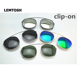 Lemtosh Clip On Sunglasses Lens Man Johnny Depp Polarized Sun Glasses Lenses Woman Luxury Brand Vintage UV400 Anti Reflection