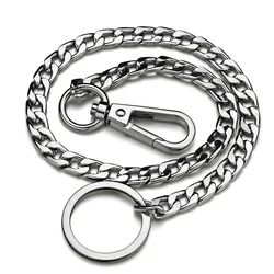 42CM Long Keychain Wallet Belt Chain Rock Punk Trousers Hipster Pant Jean HipHop Jewelry Men's Key Ring Chain Holder K414