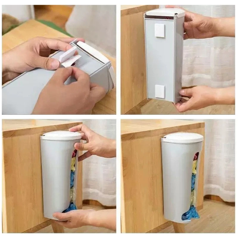 for Creative Garbage Bag Dispenser Hanging Design Plastic Trash Box fo