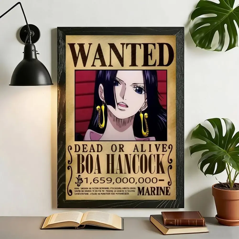 Anime One Piece Wanted-Poster Leinwanddruck Wandkunst Luffy Sanji Chopper Robin Franky Druck für Fan-Zimmer-Dekoration – Detail 6
