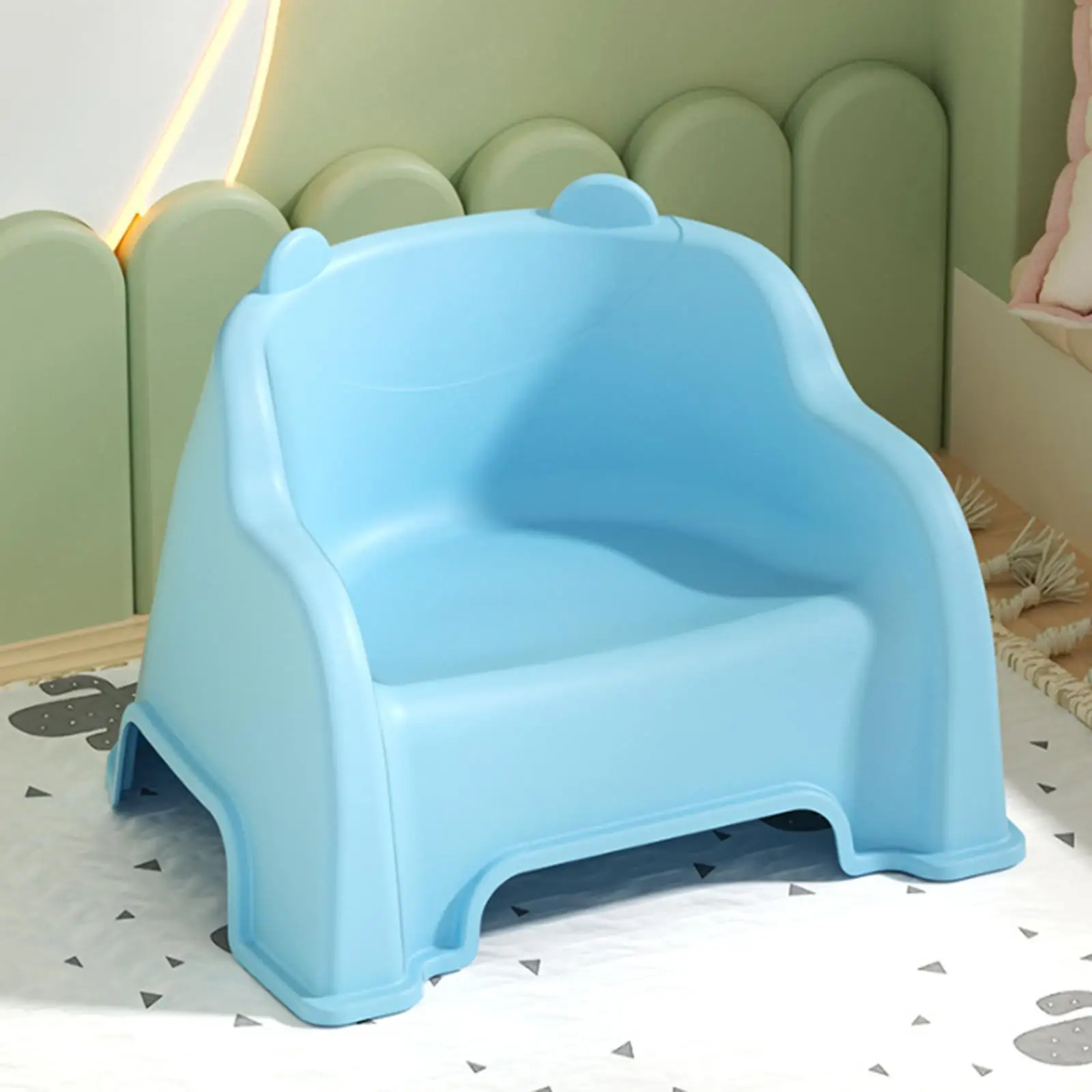 

Kids Stool with Backrest for Changing Shoes in Entryway And Bathroom