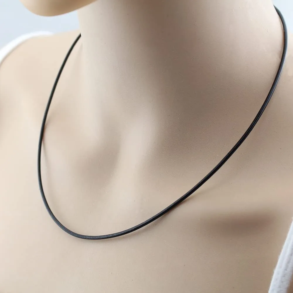1/1.5/2/3mm Waterproof Braided Leather Chain Cord Rope Necklace with Stainless Steel Clasp for DIY Pendant Jewelry Making Men image 5