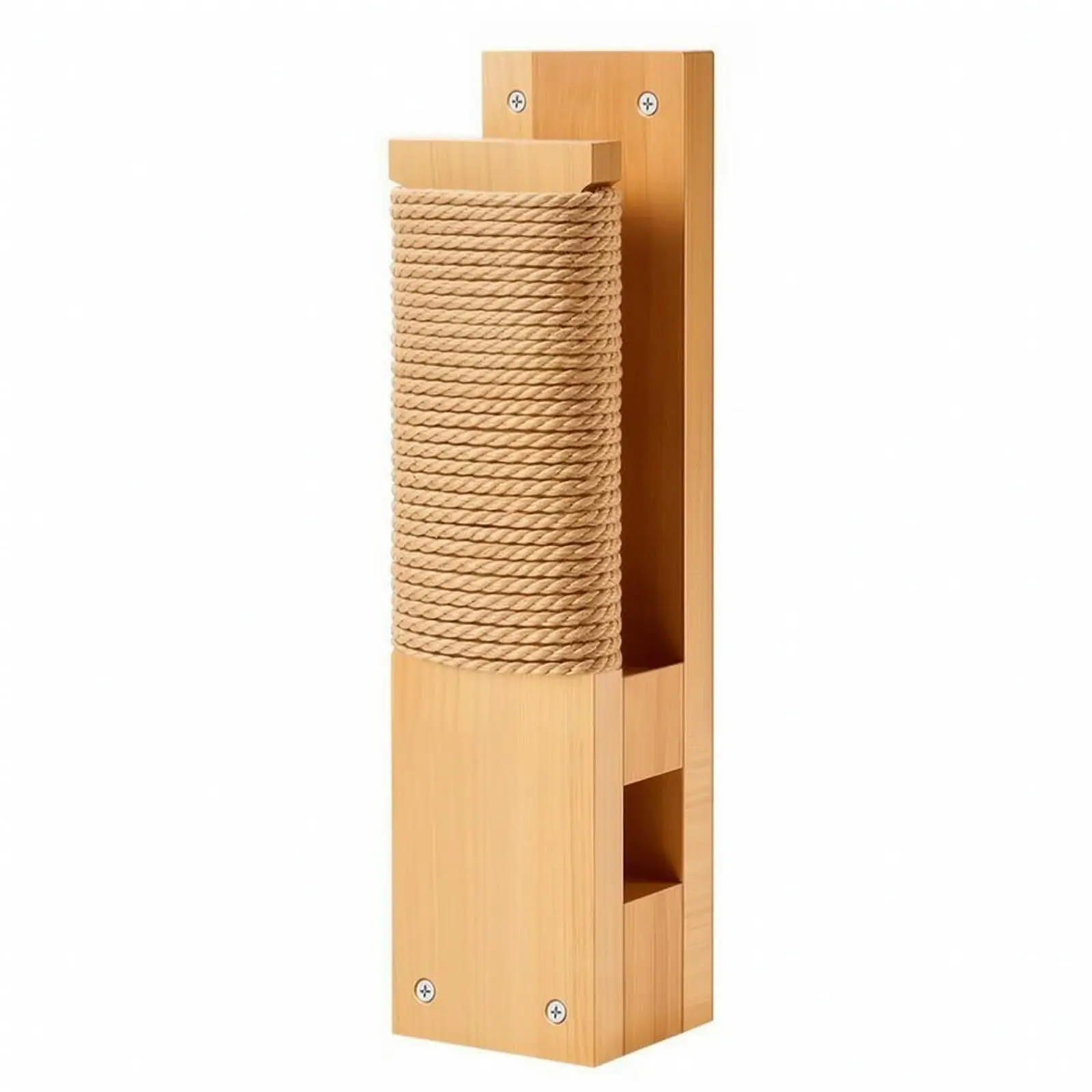 Wooden Training Board for Home Boxing Practice Wall Mounted Strike Pad with Rope for Conditioning