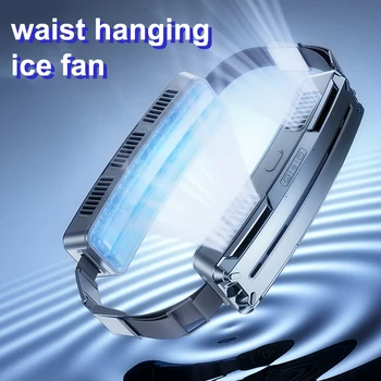 Can Wear Waist Fan Outdoor Sports Portable Air Conditioner  Waist Hanging Fan USB Waist Belt Air Cooler Ice Cold Cooling Fan