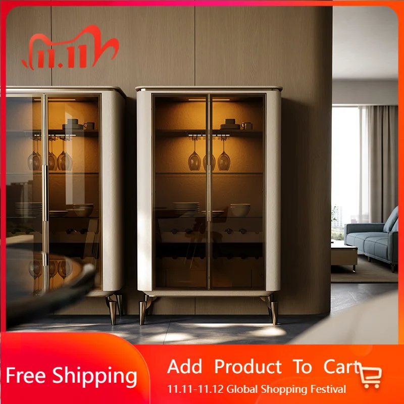 

Nordic Tequila Wine Cabinet Shelves Mobile Living Room Storage Bar Cabinet Designer Standing Armadi Aperti Furniture For Room