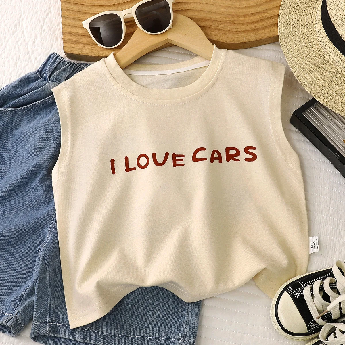 Boys Summer Sleeveless T-shirt Cotton Casual Vest