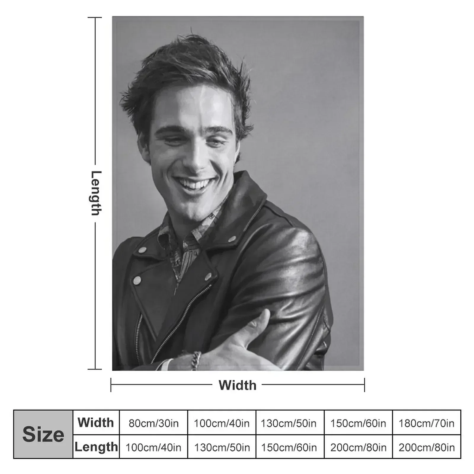 Jacob Elordi Throw Blanket warm winter Decorative Beds For Sofa Thin Designers Comforter Sofa Blankets