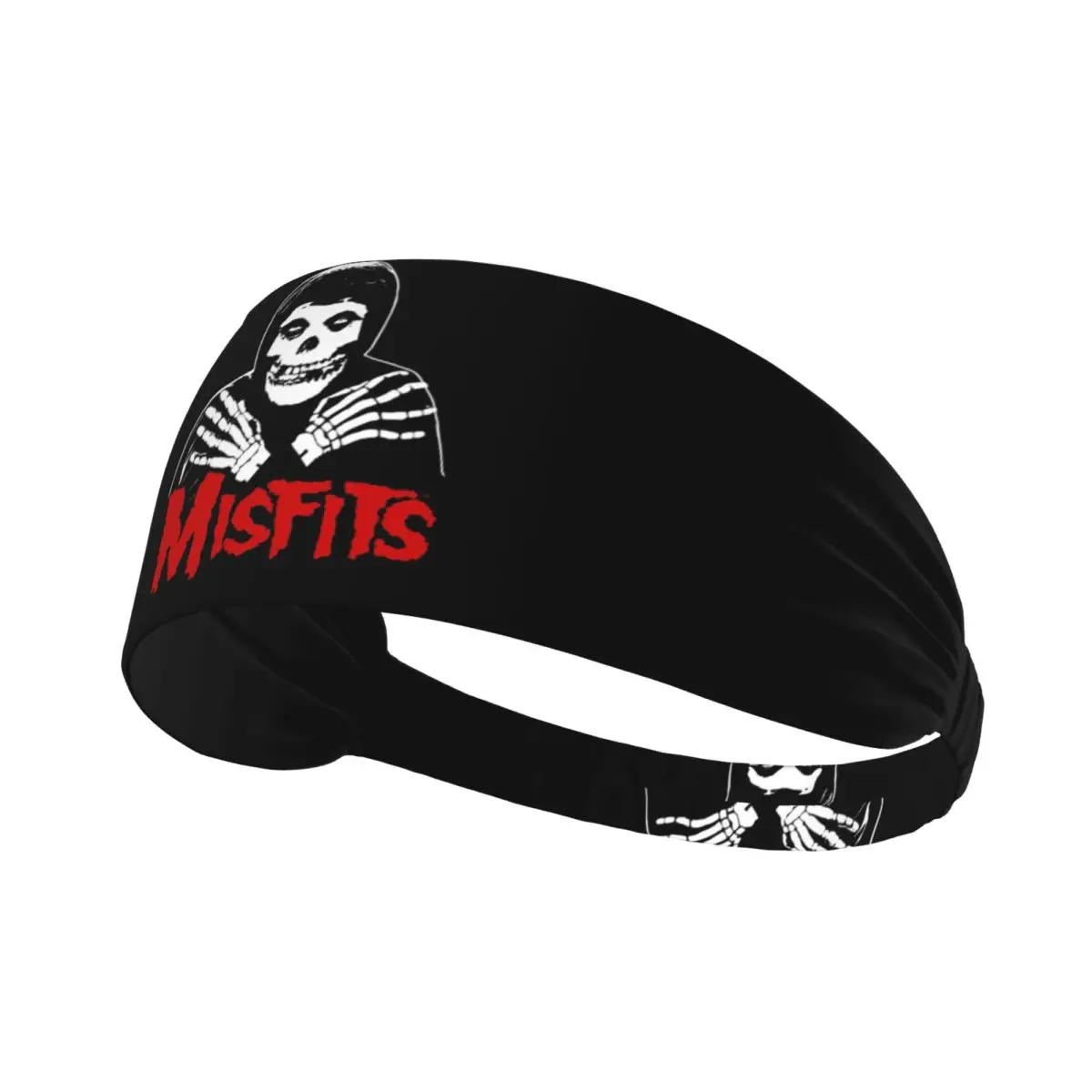 

Custom Misfits Skull Sweatband for Men Women Wicking Moisture Sports Sweatband Gym Yoga Running
