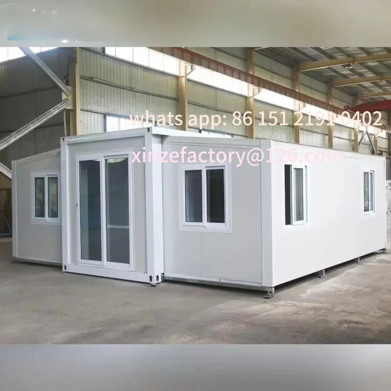 

Customizable Mobile Home Portable Living Prefab House 20 Feet 40 Ft Folding Expandable Container House on Wheel