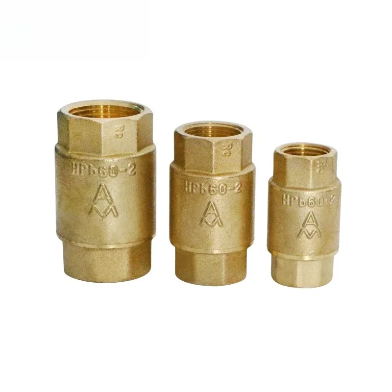 

410 Vertical Check Valve Brass Water Meter Check Valve 4 Points Anti-reverse Threaded One-way Valve Corrosion Resistance