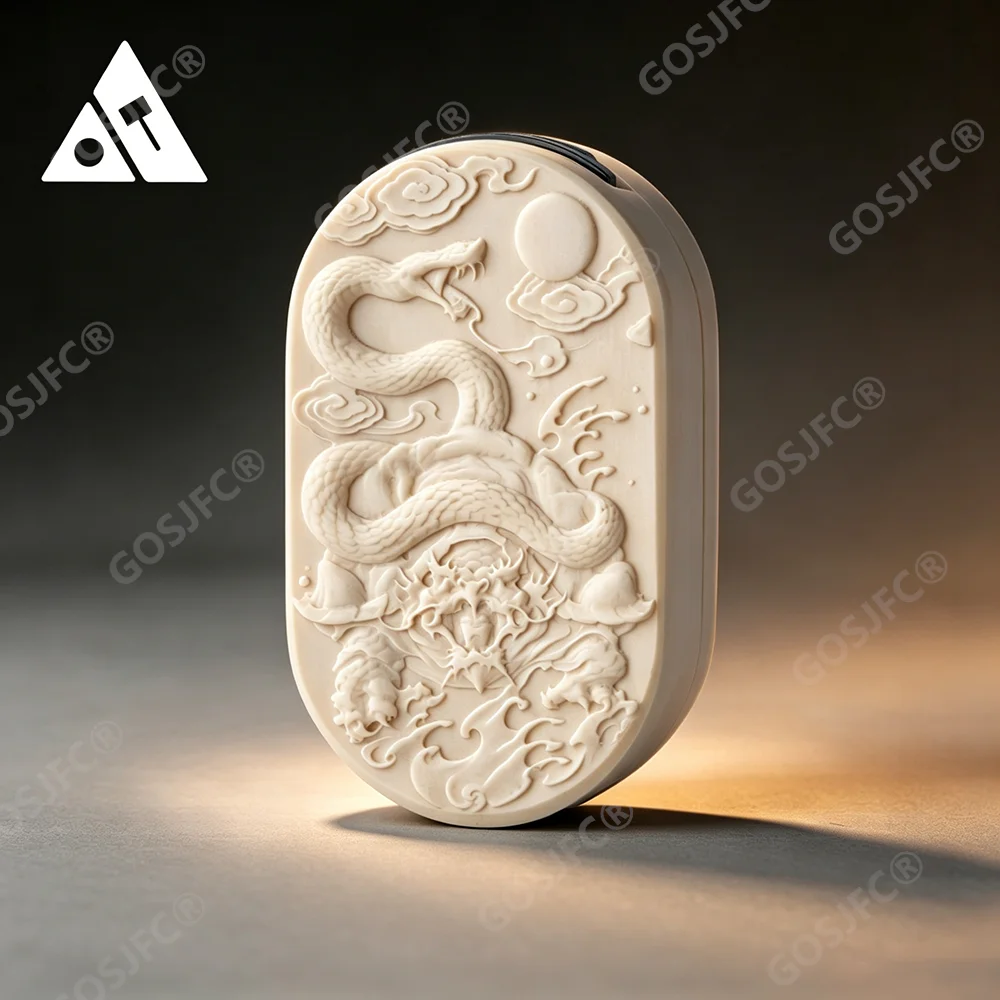 TIERI EDC Shanhai Xuanwu Fidget Slider Mammoth/PEEK/zirconium Alloy Mechanical Push Slider Stress Relief Toy Adults