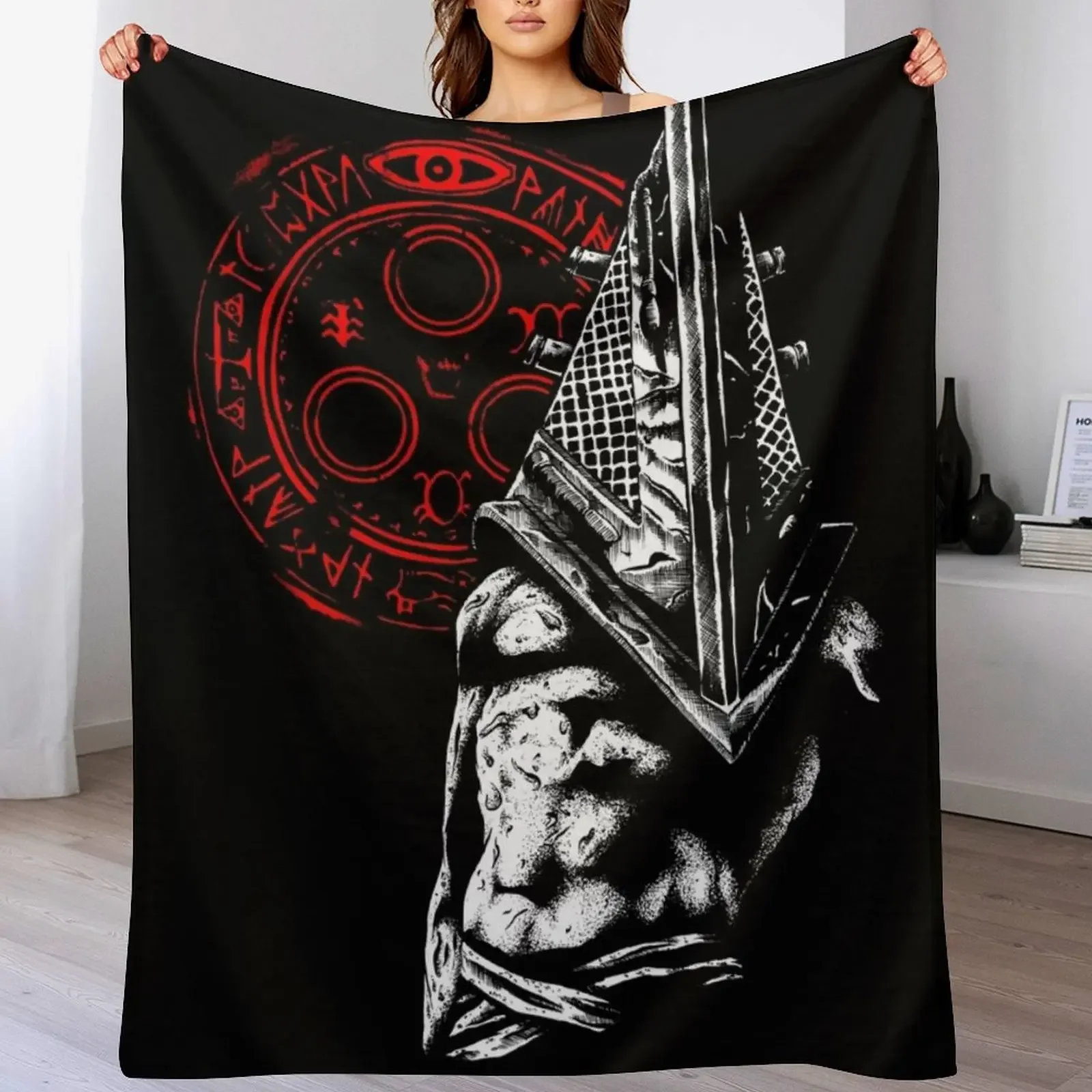 

Chain link and fog Throw Blanket Warm Flannel Blanket for Couch Chair Bedroom