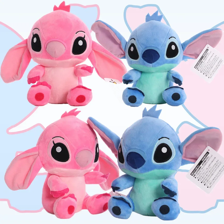 Muñecos de Peluche de Disney, Stitch Azul y Rosa, Juguetes de Anime, Lilo y Stitch, Peluches, Regalos de Navidad para Niños