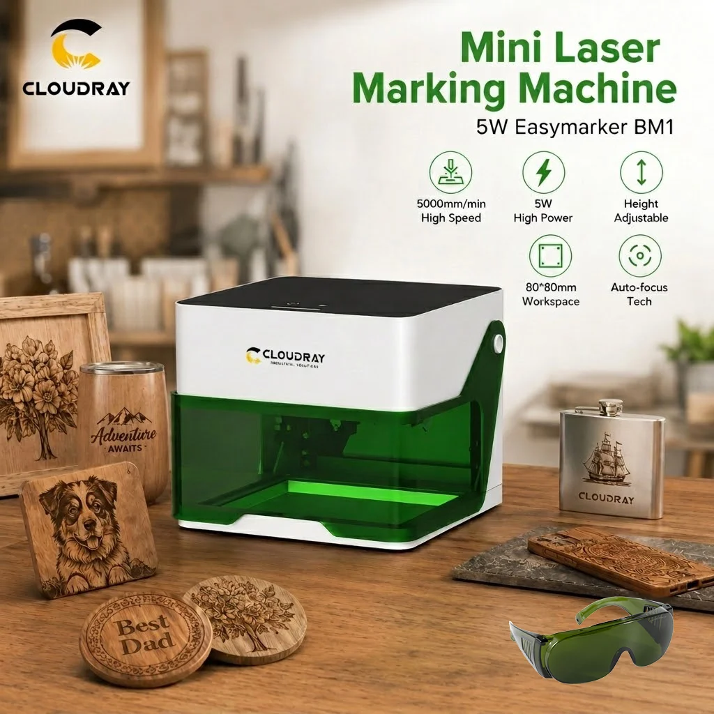 Industrial Laser Tool - Cloudray Lasergraveermachine BM1 Mark Printer Cutter