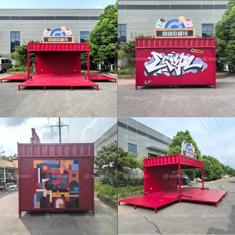 Custom Mobile Food Trailer for Hot Dogs Coffee Ice Cream Snacks Portable Container Truck Customizable Design for Street