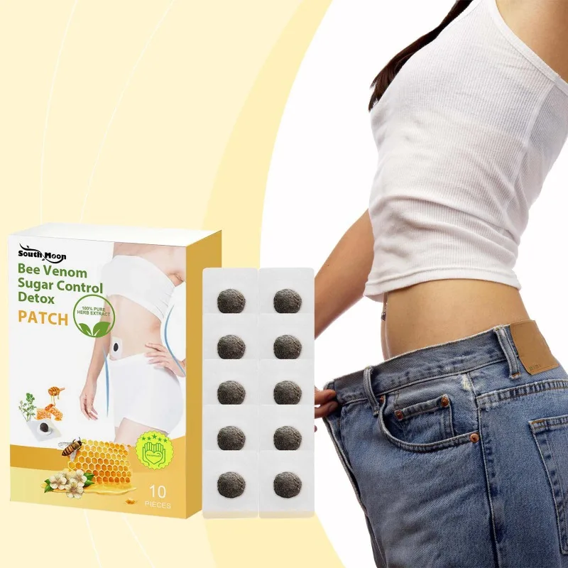 Bee Venom Sugar Control Detox Patch Slimming Weight Loss Burning Fat Control Blood Sugar Beauty Health Belly Body Detox Patches