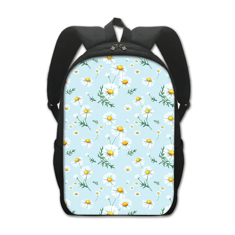 Edelweiss-mochila con estampado de flores para adolescentes, niños y niñas, mochilas escolares de mariposa bonita, mochila de día para niños