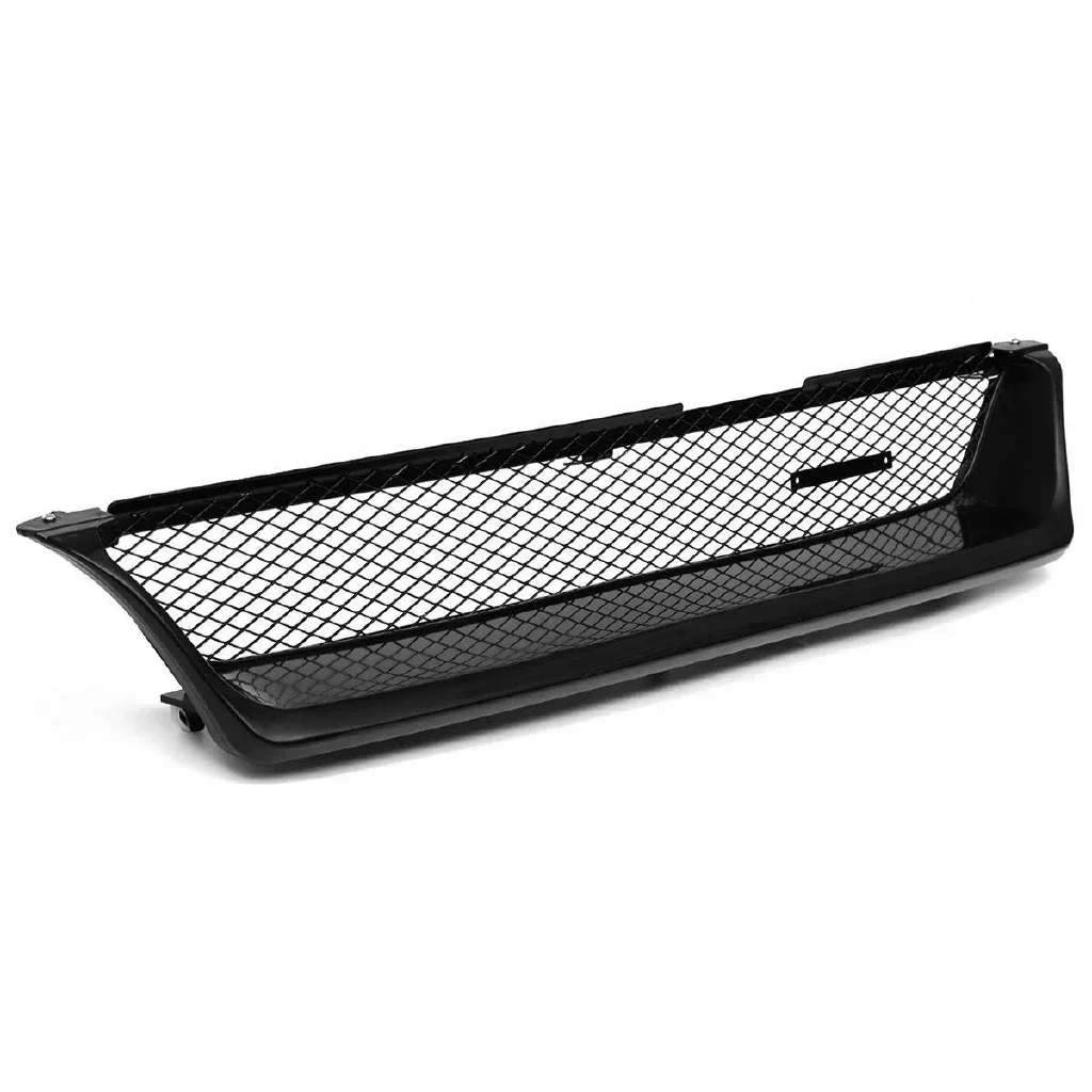 Car Front Grilles Bumper Grille Touring Wagon Style Racing Grill Glossy Black For Toyota Corolla AE101 1993-1997 Exterior Part