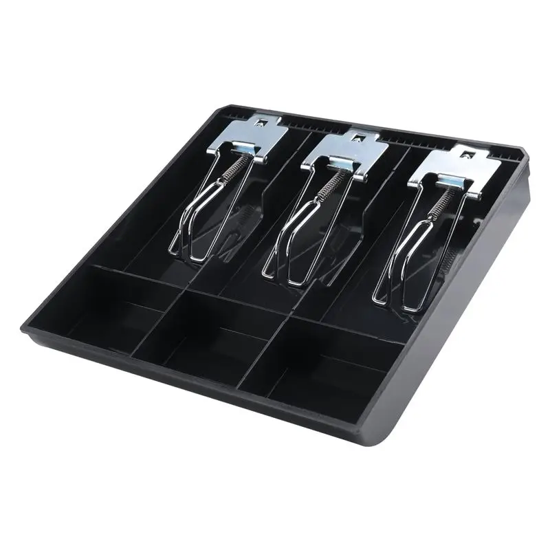 BHBD-3-Grid Money Cash Coin Register Insert Tray Replacement Cashier Drawer Storage Register Tray Box Classify Store view 3
