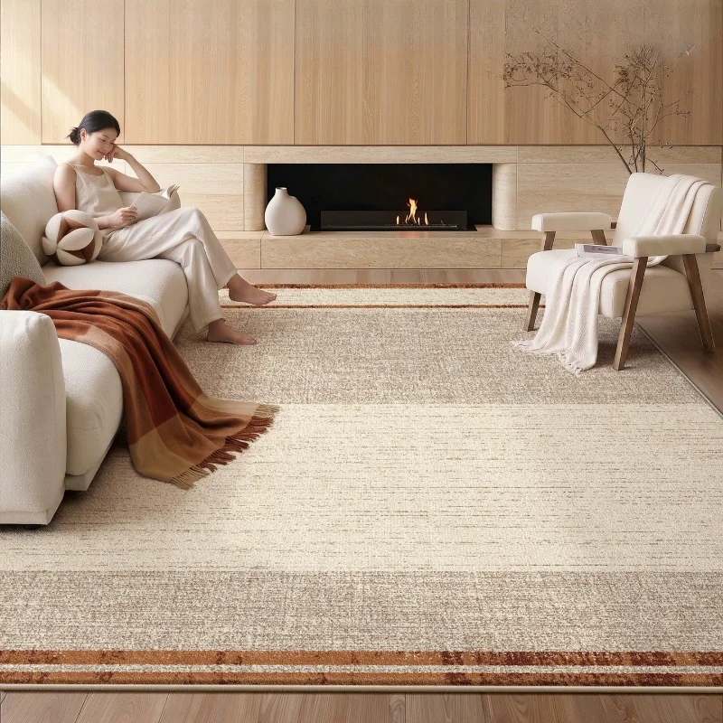 Modern Soft Fluffy Carpet Minimalist Lounge Hallway Vintage Living Room Rugs Luxury Korean Style Alfombrillas Home Supplies