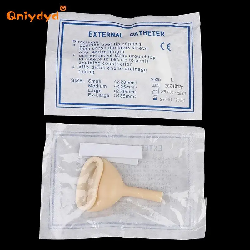 1PC Male External Catheter Medical Sterilized latex catheter urine collector