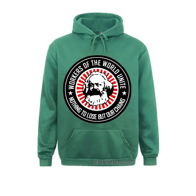 Karl Marx Workers Unite Men Hoodies Funny Coats Hoody Communism Marxism Socialism Sweatshirt Original