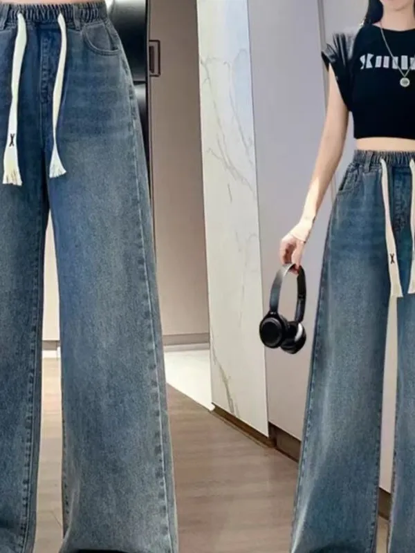 calca-jeans-feminina-de-cintura-alta-elastica-estilo-estudantil-nova-colecao-primavera-tendencia-coreana-caimento-solto-tamanhos-grandes-com-bolsos-quadrados-versatil