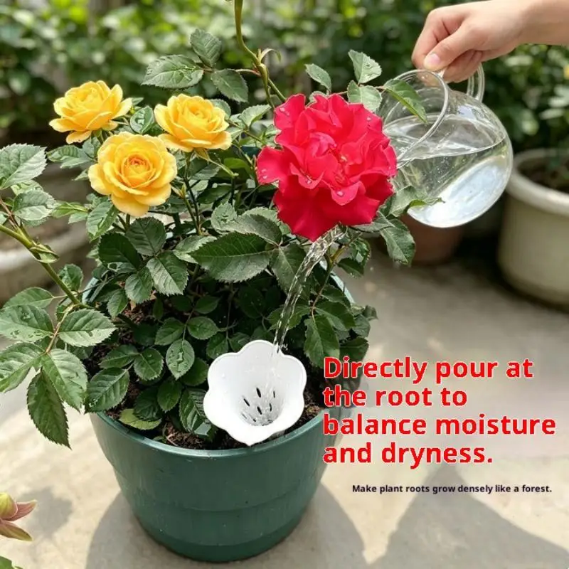 10/20/50Pcs Plant Breathable Watering Device Home Conical Root Protection Tube Potted Flower Prevent Root Rot Tool