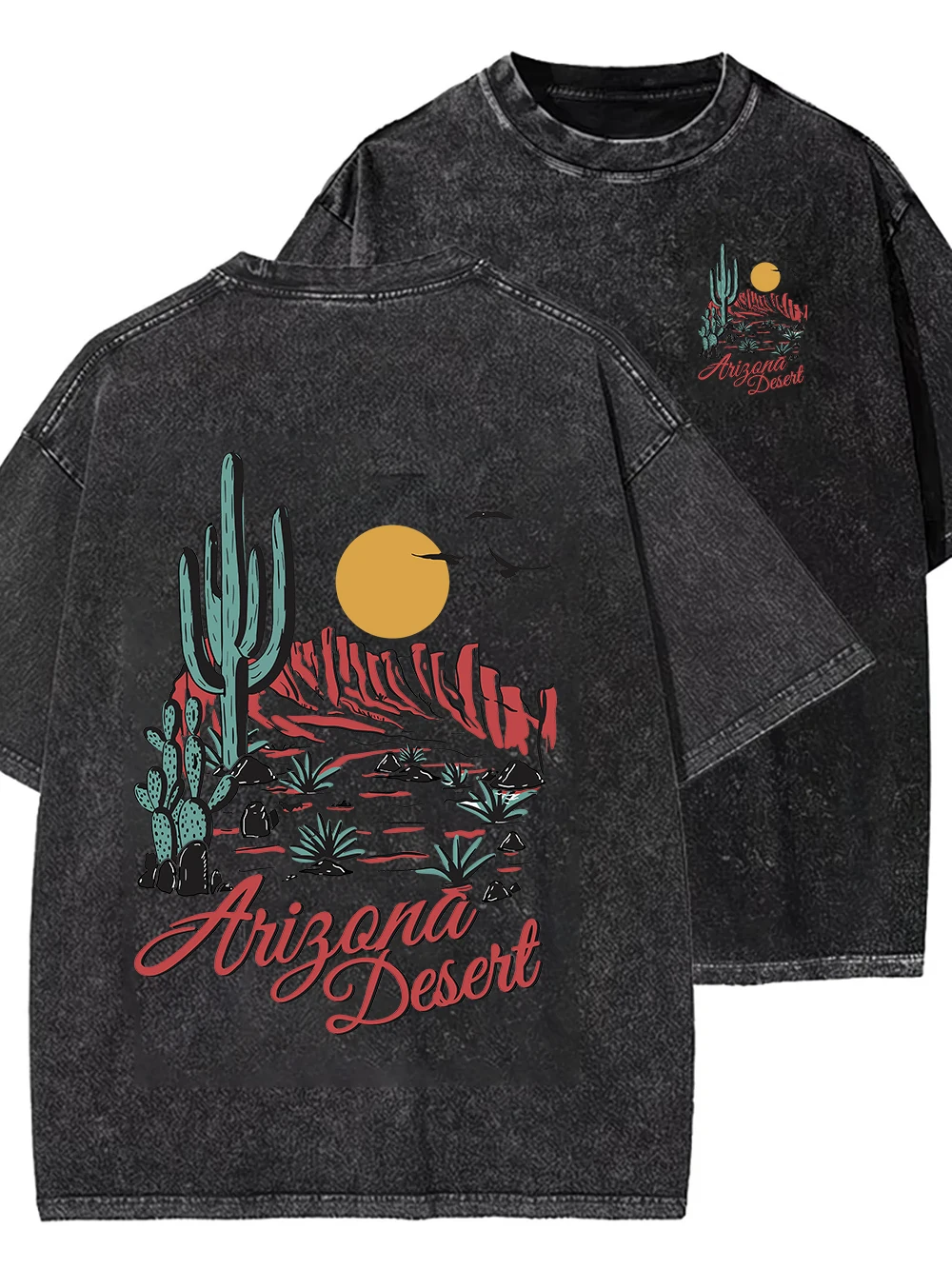 Cotton  T Shirt for WoMen Women HipHop Washed T Shirts Cactus Short Sleeve Gift Tops  Women Clothes Y2k Top T-shirts  Vintage