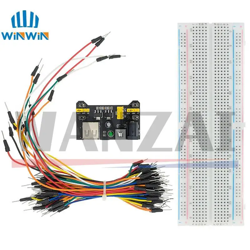 MB-102 MB102 Breadboard 400 830 Point Solderless PCB Bread Board Test sviluppa Dupont line fai da te per arduino laboratory SYB-830