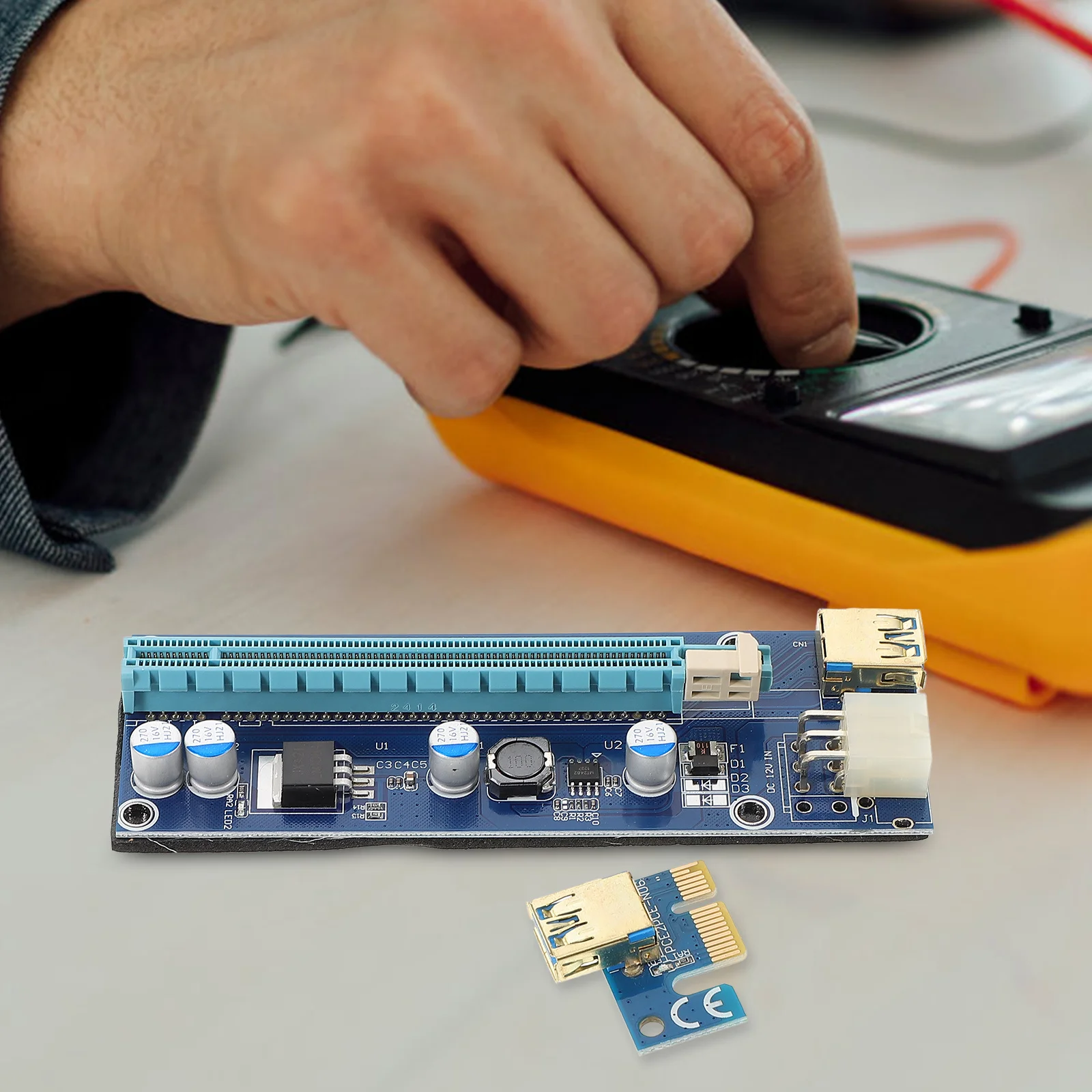 

Pcie Riser 1x to 16x Graphics Card Extension Cable Stable High Speed Data Transfer for Gaming Mining and Computing Pc Use