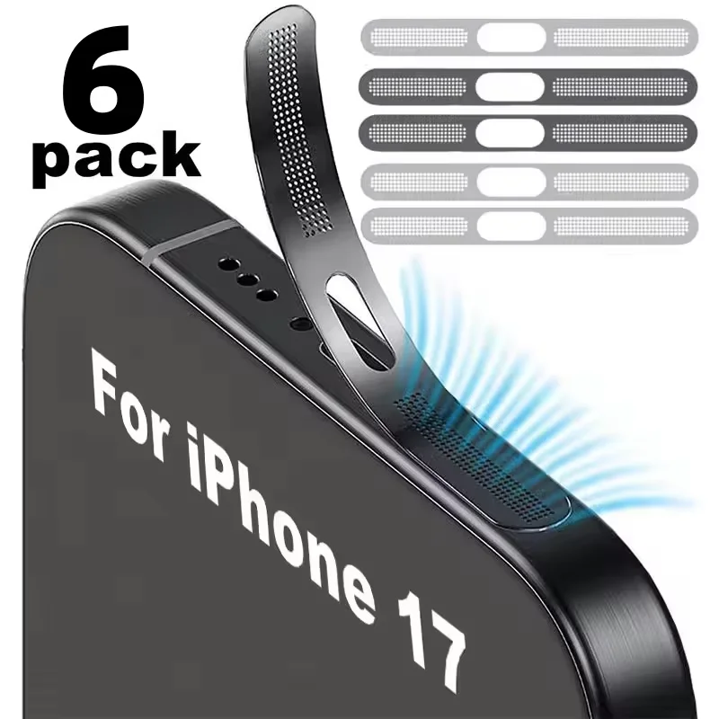 Metal Dustproof Net Sticker For iPhone 17 Pro 17Pro Max Earpiece Speaker Hole Anti-dust Mesh Protector For iPhone 17