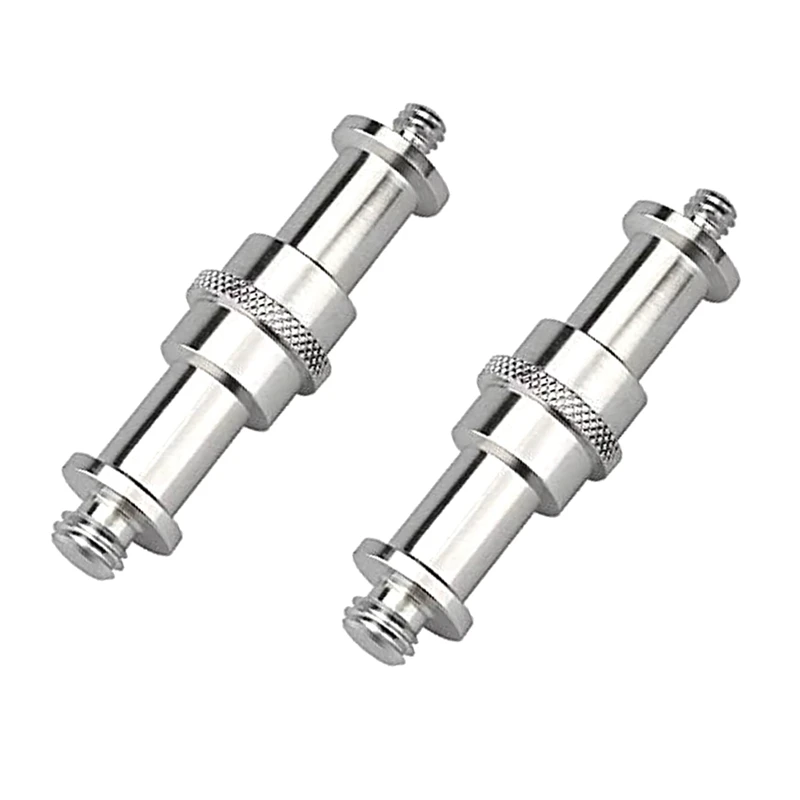 ABKJ-Studio Light Stand Hot Shoe Cold Shoe Adapter For 1/4 To 3/8 Inch Male Metal Converter Threaded Adapter Socket Studs