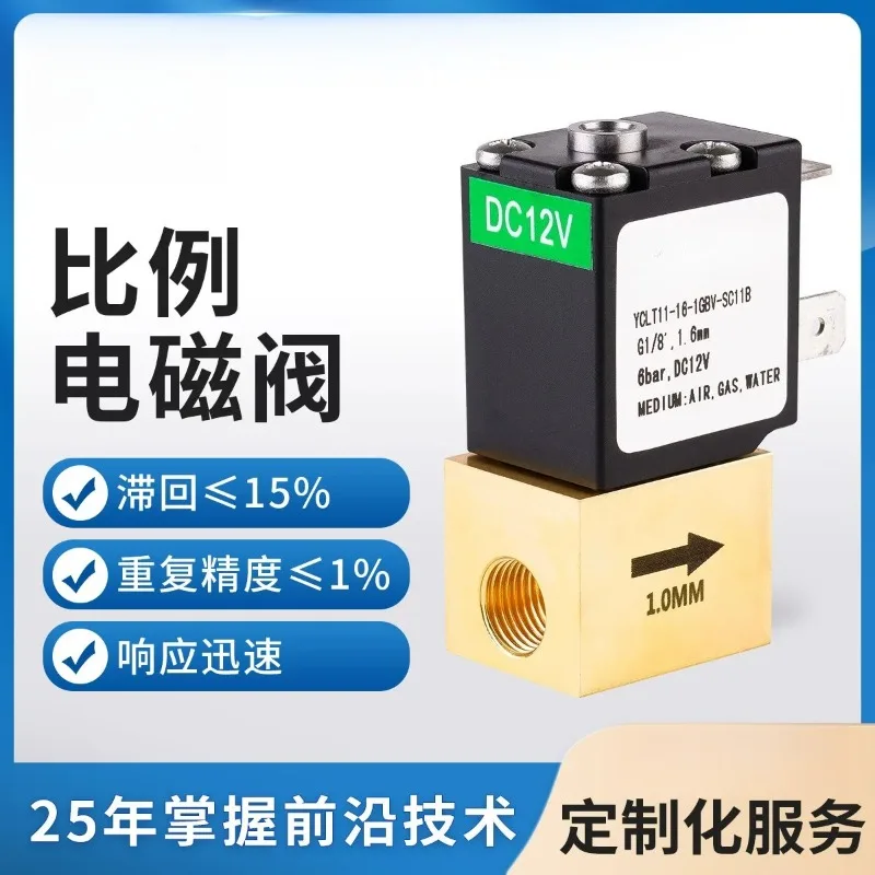 YCLT11 Proportional Solenoid Valve Micro Flow Control Valve Mini Proportional Valve For Small Equipment