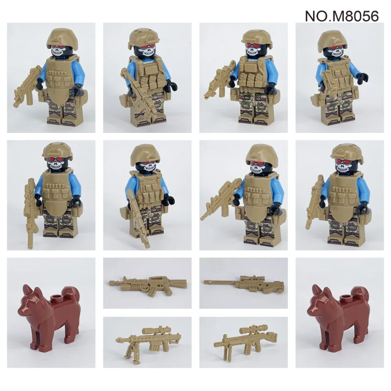 Children's Building Blocks Toy Mini Figure Humanoid Dolls Cartoon Character Birthday Gift Educational Playset for Kids