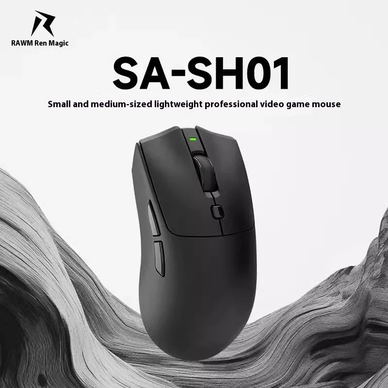 Rawm SA-SH01 Wiresless Mouse Three Mode 8K PAW3395 Gaming Mouse Nordic52840 Hotswap E-Sports Lightweight Pc Gamer Accessories