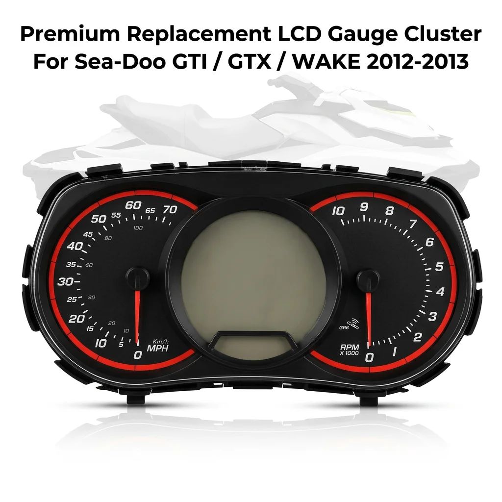 LCD Gauge Cluster 278002718 278003005 for Sea-Doo GTI 130 GTX 155 WAKE 155 2012-2013 Speedometer Gauge Dashboard Parts