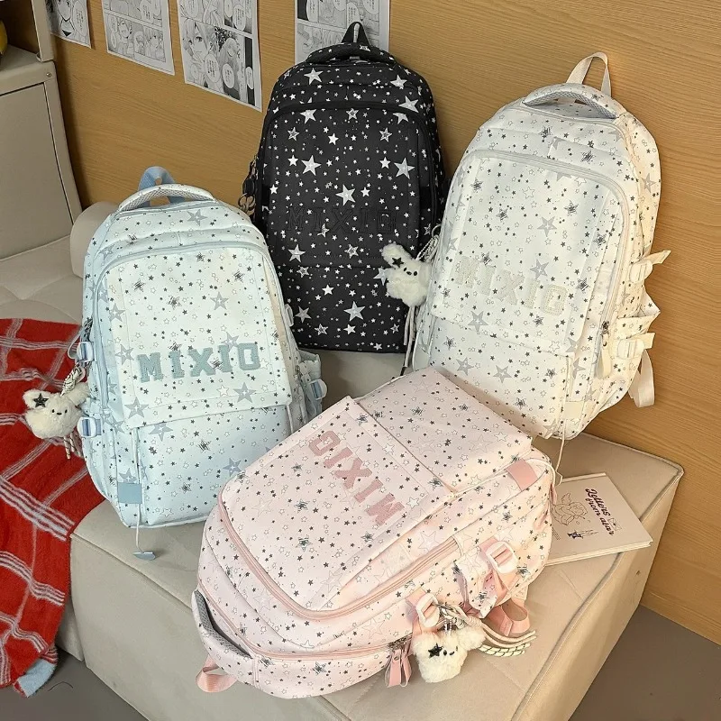 New Student Backpack Fashionable and High-quality Large Capacity Women's Backpack Cartoon Multifunctional Storage Backpack