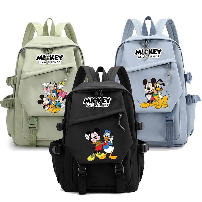 Disney Minnie Mickey Friend Donald Duck Backpack for Boy Girl Back To School Bag Large Capacity Backpack Bookbag for Kid Gifts