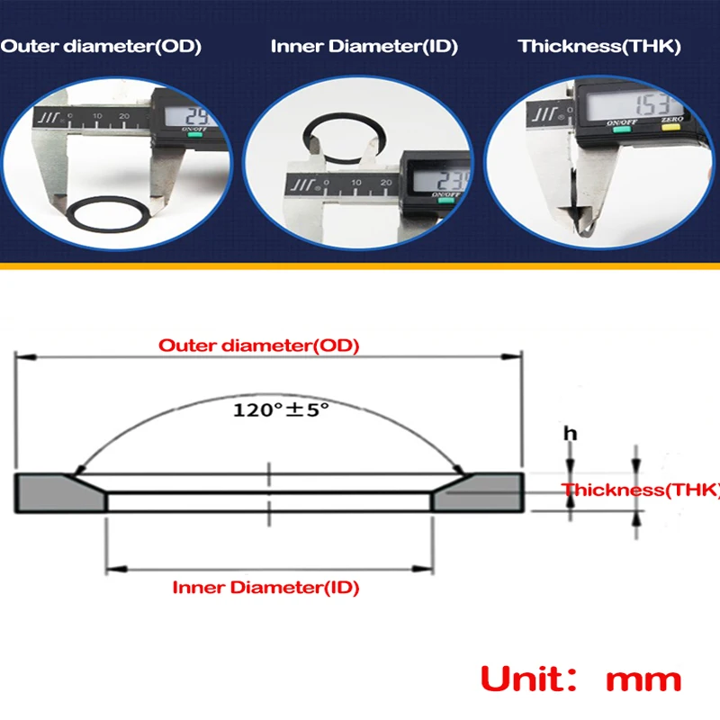 NBR ED Ring DIN3869 nitrile butadiene rubber NBR bevel washer for E-column end sealing ring fluid joint sealing ring