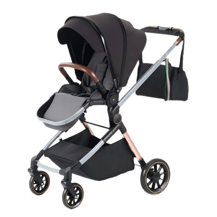 

High-impact Large-wheel Baby Stroller - Suitable for Sitting or Lying Down - Outdoor Pushcart for Babies