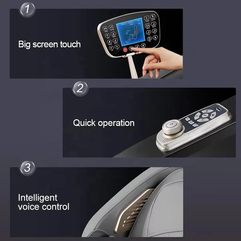 Airo LEERCON Professional 8D Smart Ai Automatic Full Body Massage Chair With Heat Foot Roller and Voice Control for Living Room