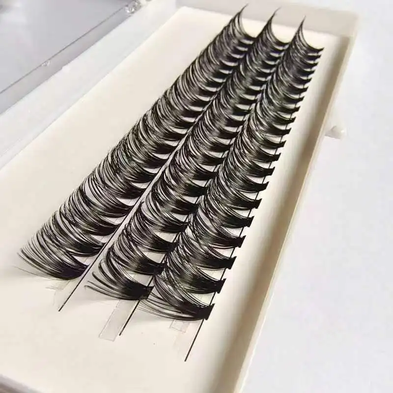 Schwarz weich natürlich 40d einzelne Wimpern Verlängerung Faux Nerz Wimpern einzelne Cluster Wimpern verlängerung Make-up Zilien Hotting – Detail 3