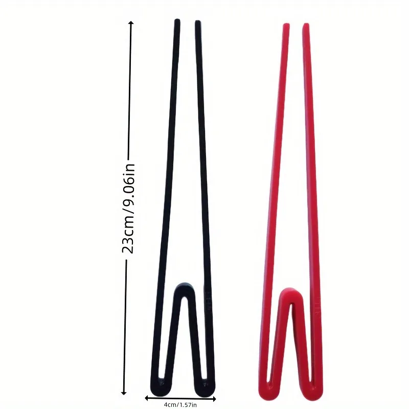 1PC Easy-Grip Reusable Training Chopsticks - Durable Plastic, Perfect for Beginners & Enthusiasts