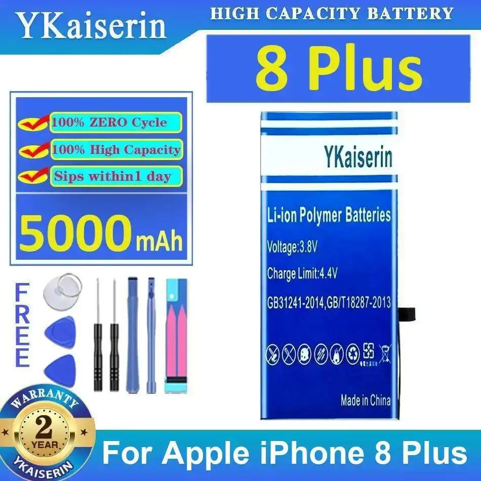 

Аккумулятор мобильного телефона для Apple iPhone 8 Plus, 5000 мАч, высокая эффективность