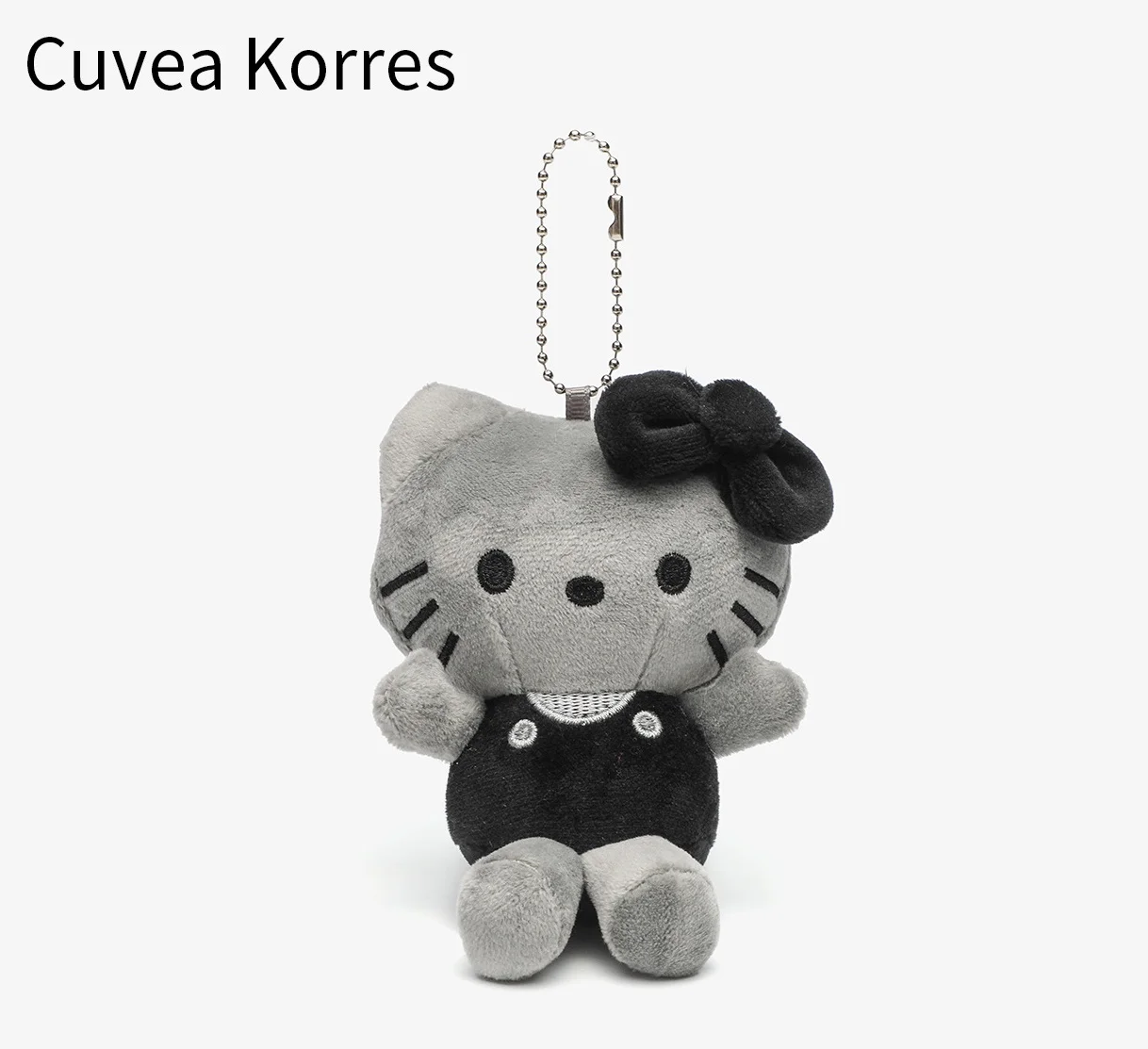 Hello Kitty mignon dessin animé en peluche Kt chat carbone frêne poupée porte-clés Kawaii moelleux peluche jouet sac à dos pendentif cadeaux de vacances